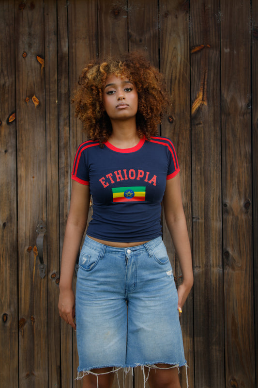 Baby tee - Navy blue