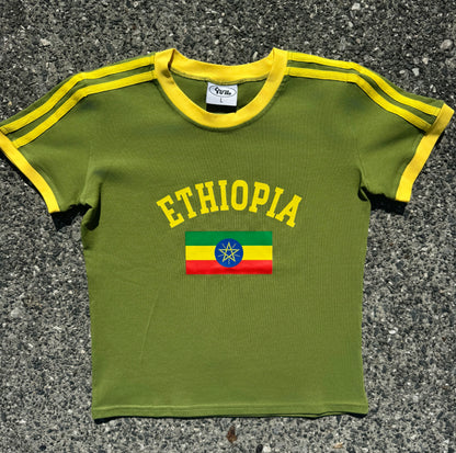 Baby tee - Olive green