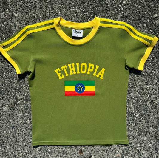 Baby tee - Olive green