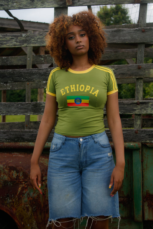 Baby tee - Olive green